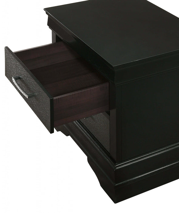 Amalia Black Nightstand - B6918-2 - Lara Furniture