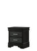 Amalia Black Nightstand - B6918-2 - Lara Furniture