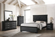 Amalia Black Panel Bedroom Set - Lara Furniture