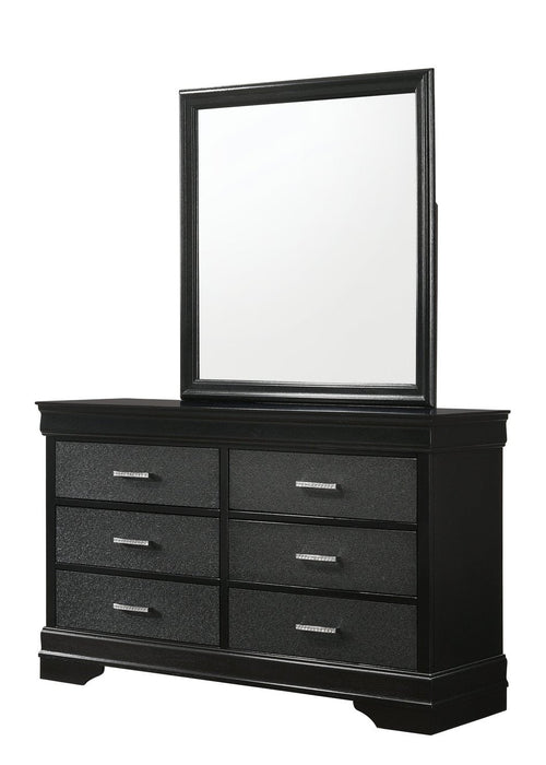 Amalia Black Panel Youth Bedroom Set - Lara Furniture