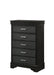 Amalia Black Panel Youth Bedroom Set - Lara Furniture