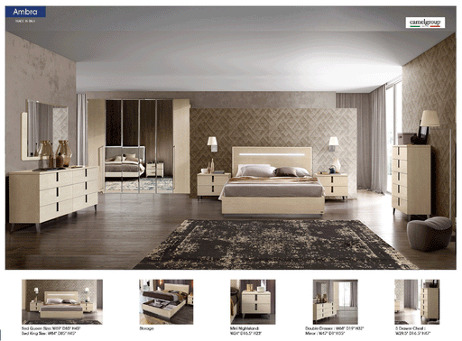 Ambra Bedroom Set - Lara Furniture