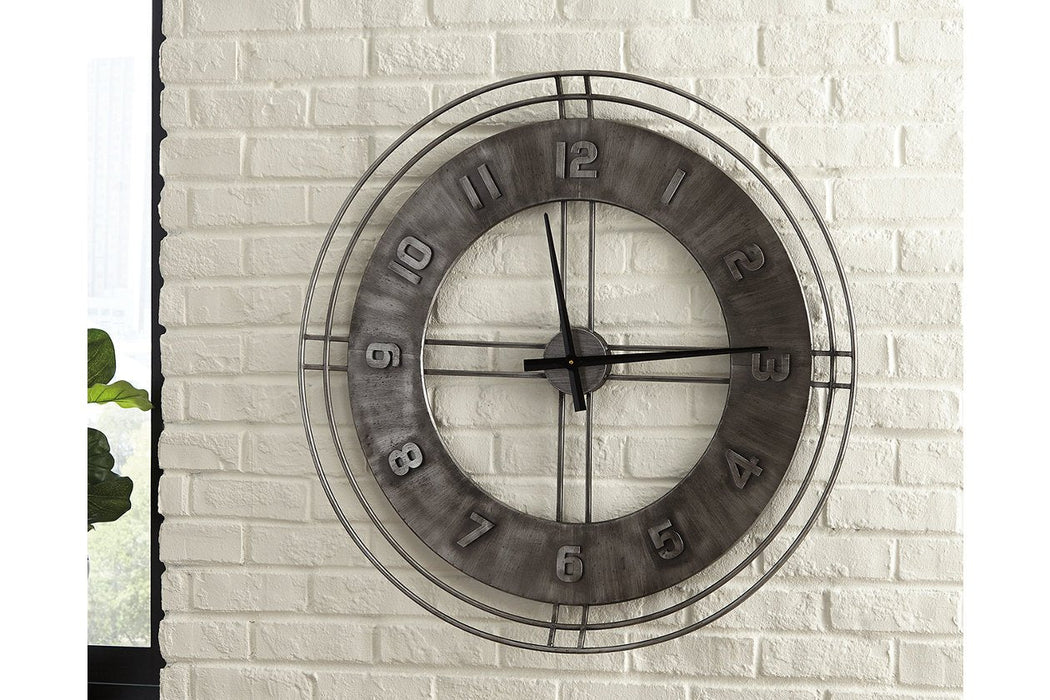 Ana Sofia Antique Gray Wall Clock - A8010068 - Lara Furniture