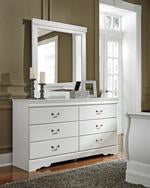 Anarasia White Bedroom Mirror - B129-36 - Lara Furniture