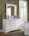 Anarasia White Bedroom Mirror - B129-36 - Lara Furniture