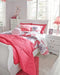 Anarasia White Full Sleigh Bed - Lara Furniture