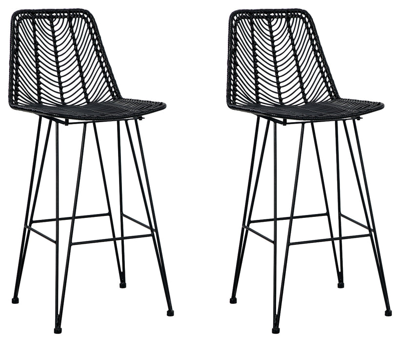 Angentree Bar Height Bar Stool (Set of 2) - D434-130 - Lara Furniture