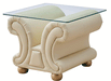 Apolo Ivory End Table - i26812 - Lara Furniture