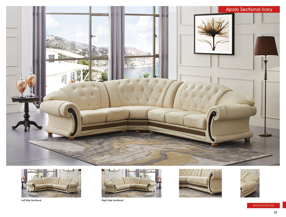 Apolo Sectional Ivory - i20884 - Lara Furniture