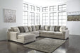 Ardsley Pewter LAF Large Sectional - Lara Furniture