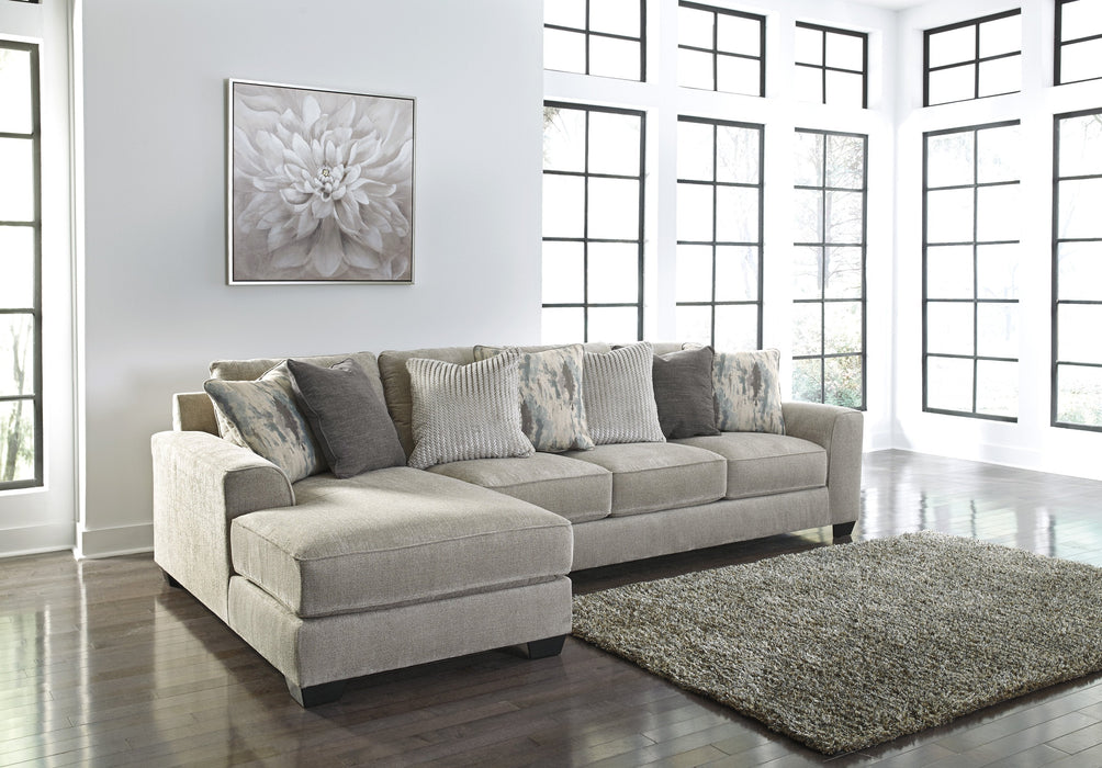 Ardsley Pewter LAF Large Sofa Chaise - Lara Furniture