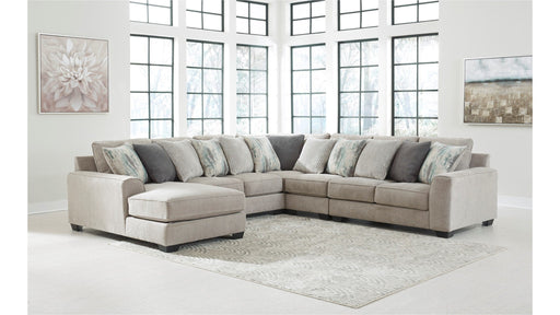 Ardsley Pewter LAF Sectional - Lara Furniture