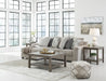 Ardsley Pewter LAF Sofa Chaise - Lara Furniture