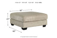 Ardsley Pewter Oversized Ottoman - 3950408 - Lara Furniture