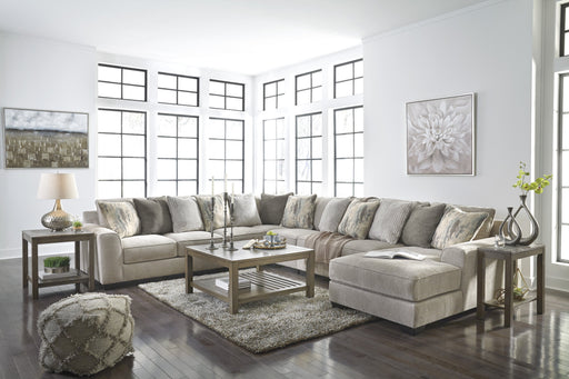 Ardsley Pewter RAF Large Sectional - Lara Furniture