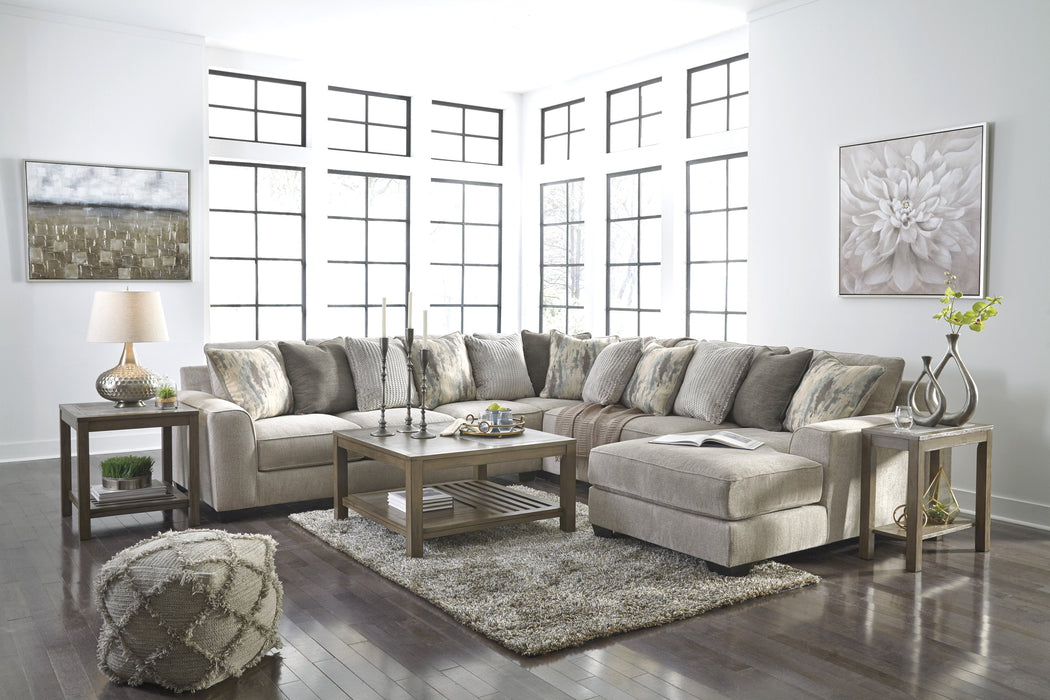 Ardsley Pewter RAF Large Sectional - Lara Furniture