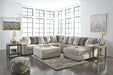 Ardsley Pewter RAF Large Sectional - Lara Furniture