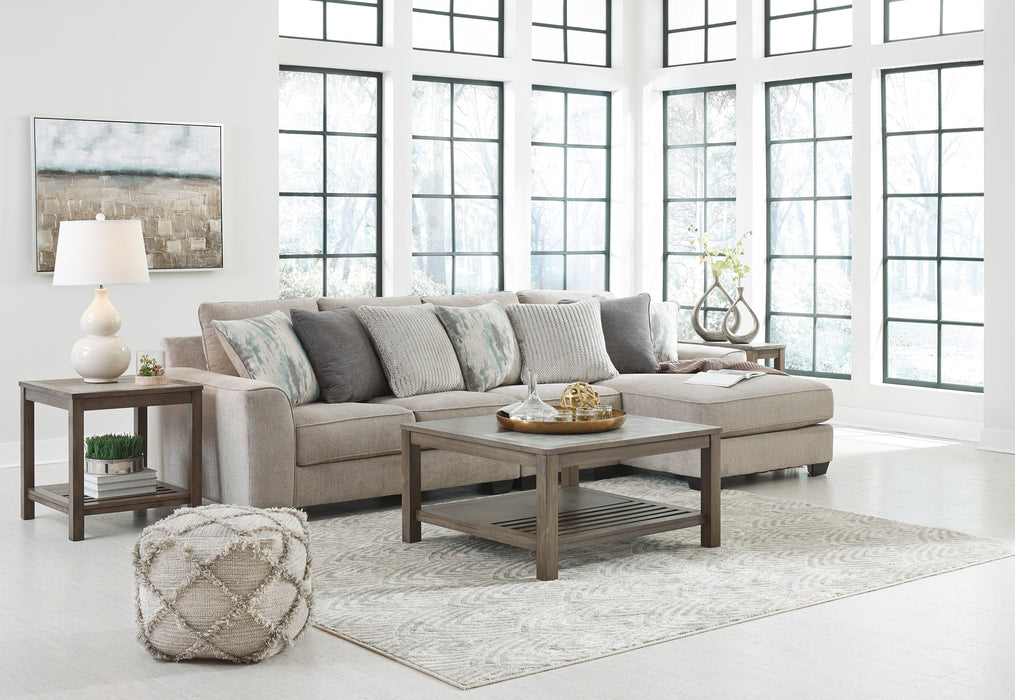 Ardsley Pewter RAF Sofa Chaise - Lara Furniture