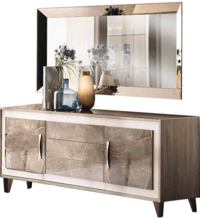 Arredoambra Buffet W/Mirror By Arredoclassic Set - Lara Furniture