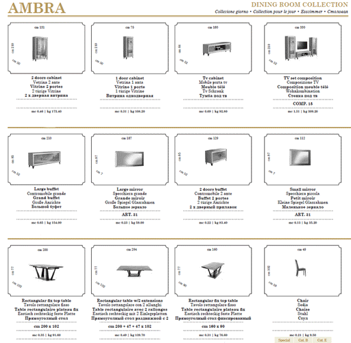 Arredoambra Dining By Arredoclassic Set - Lara Furniture