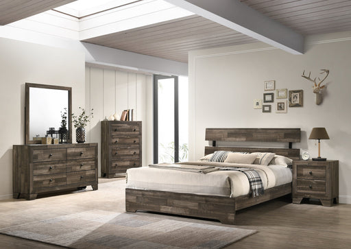 Atticus Brown Platform Bedroom Set - Lara Furniture