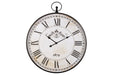 Augustina Antique Black Wall Clock - A8010110 - Lara Furniture