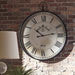 Augustina Antique Black Wall Clock - A8010110 - Lara Furniture