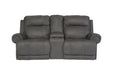 Austere Gray Reclining Loveseat with Console - 3840194 - Lara Furniture