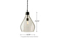 Avalbane Clear/Gray Pendant Light - L000468 - Lara Furniture