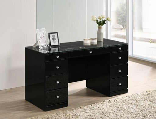 Avery Black Vanity - Lara Furniture