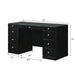 Avery Black Vanity - Lara Furniture