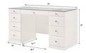 Avery White Vanity - Lara Furniture