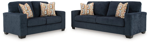 Aviemore Sofa and Loveseat in Ink - PKG020880