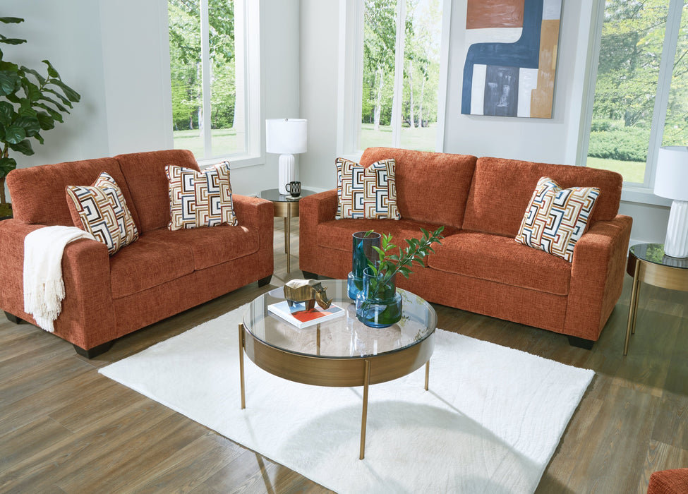 Aviemore Sofa and Loveseat in Spice - PKG020884