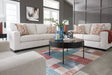 Aviemore Sofa and Loveseat in Stone - PKG020888