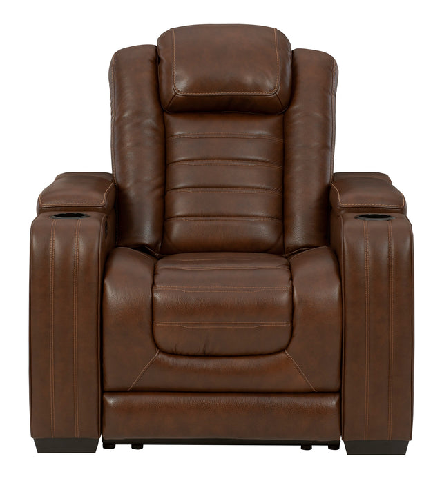 Backtrack Chocolate Power Recliner - U2800413 - Lara Furniture