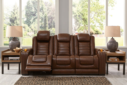 Backtrack Chocolate Power Reclining Sofa - U2800415 - Lara Furniture