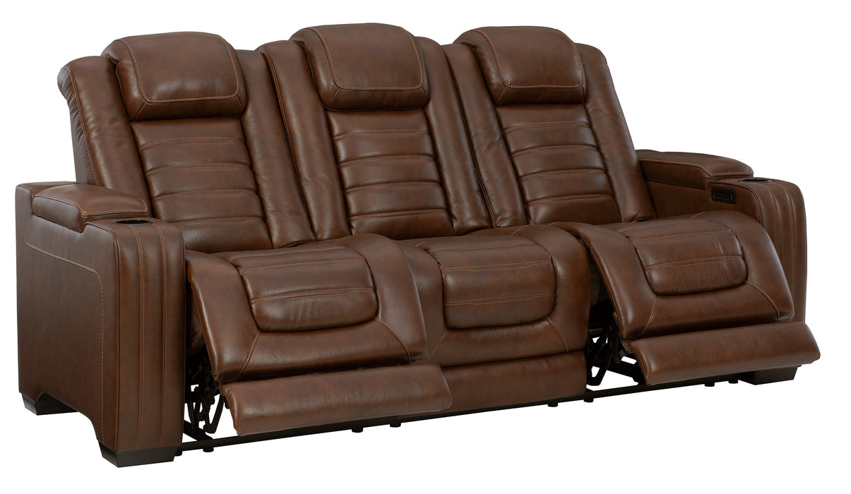 Backtrack Chocolate Power Reclining Sofa - U2800415 - Lara Furniture