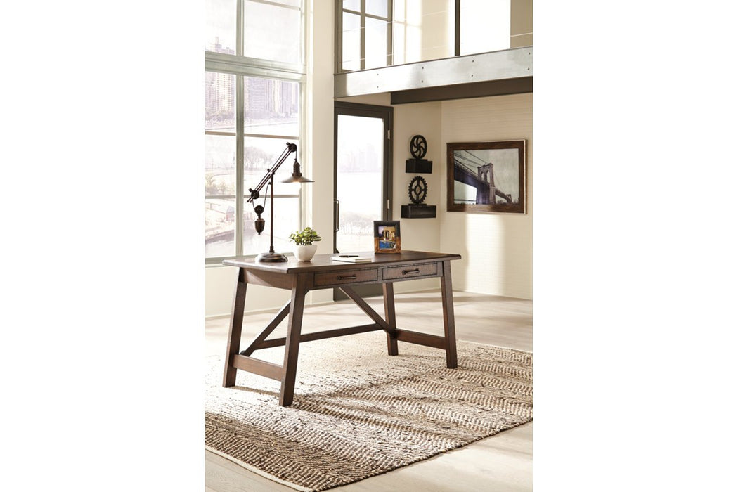 Baldridge Rustic Brown Home Office Desk - H675-44 - Lara Furniture