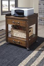 Baldridge Rustic Brown Printer Stand - H675-11 - Lara Furniture