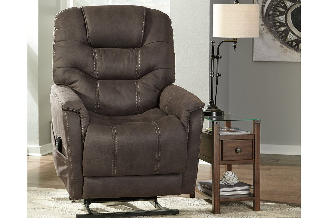 Ballister Espresso Power Lift Recliner - 2160412 - Lara Furniture