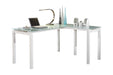 Baraga White Home Office L-Desk - H410-24 - Lara Furniture