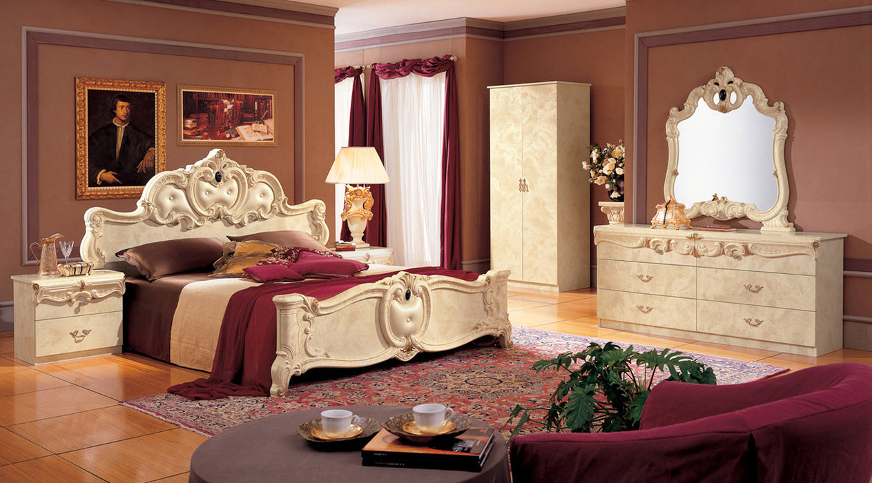 Barocco Ivory Bedroom Set - Lara Furniture