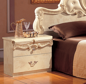 Barocco Ivory Nightstand - i27440 - Lara Furniture