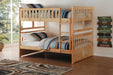 Bartly Pine Full/Full Bunk Bed | B2043 - Lara Furniture