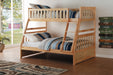 Bartly Pine Twin/Full Bunk Bed | B2043 - Lara Furniture