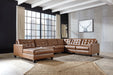 Baskove Auburn Large Leather LAF Sectional - Lara Furniture