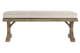 Beachcroft Beige Bench with Cushion - P791-600 - Lara Furniture