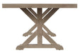 Beachcroft Beige Dining Table with Umbrella Option - P791-625 - Lara Furniture