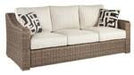 Beachcroft Beige Sofa with Cushion - P791-838 - Lara Furniture